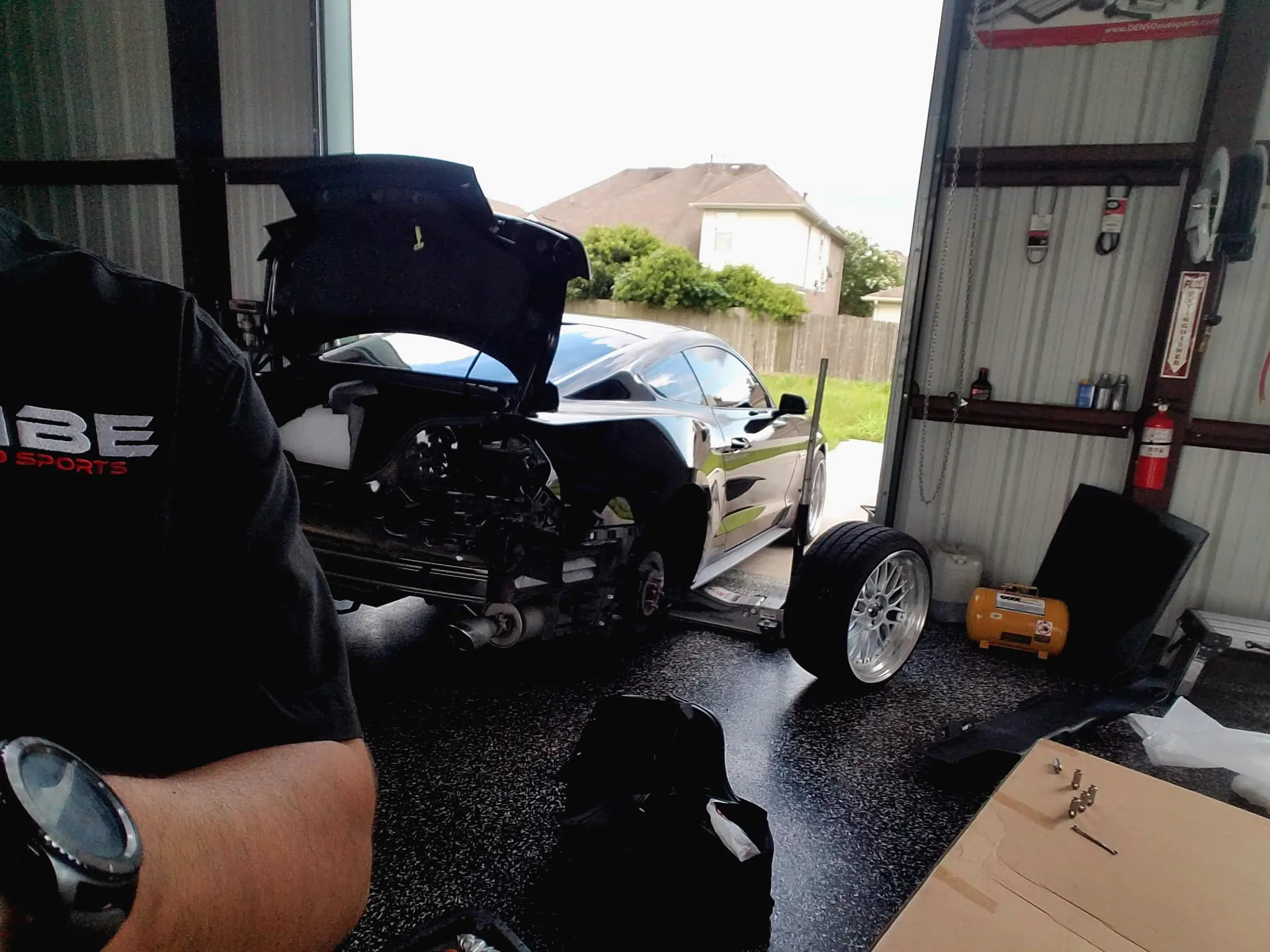 Volkswagen Golf R build in progress at VIBE