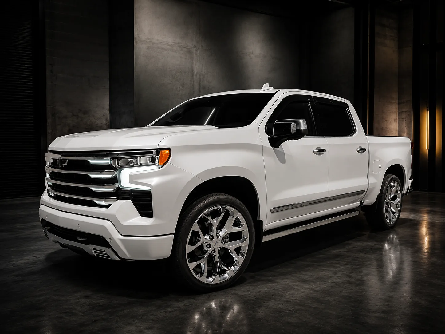 Silverado High Country in the VIBE Auto Sports garage