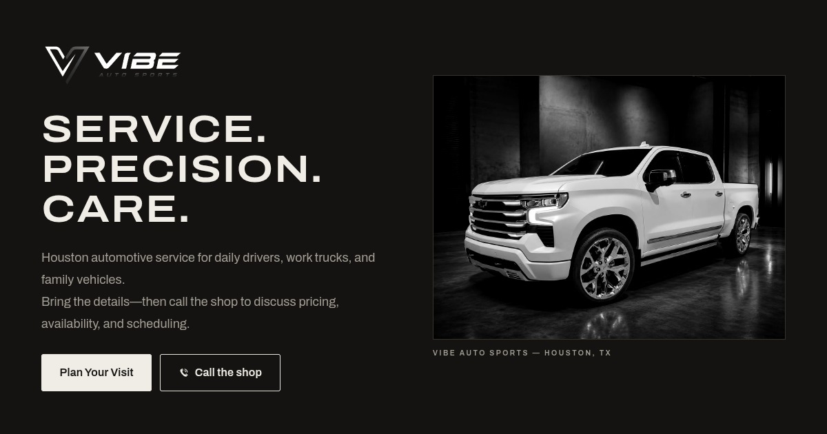 VIBE Auto Sports cover